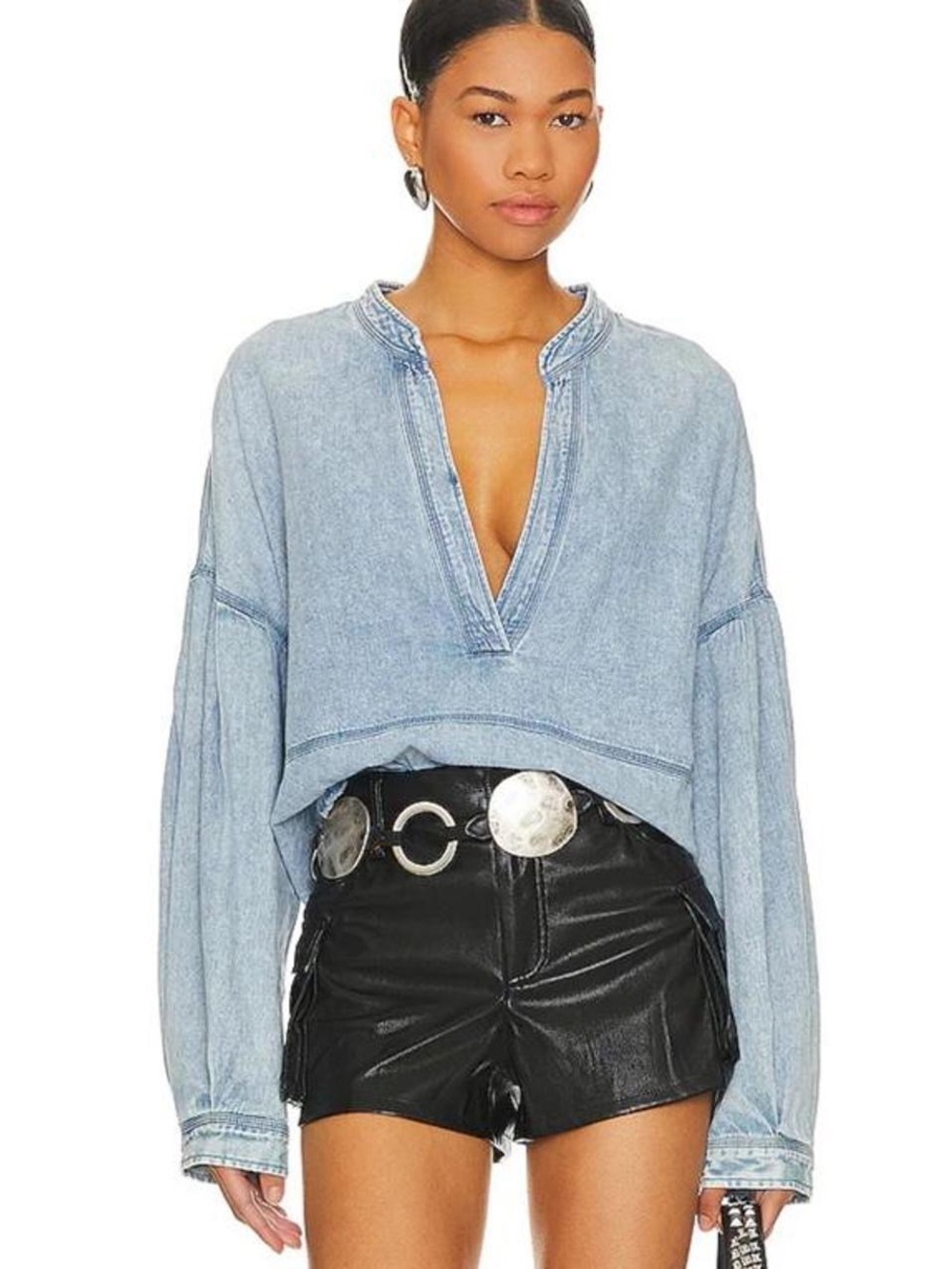 We The Free Jude Denim Pullover In Vintage Indigo
Free People/Revolve